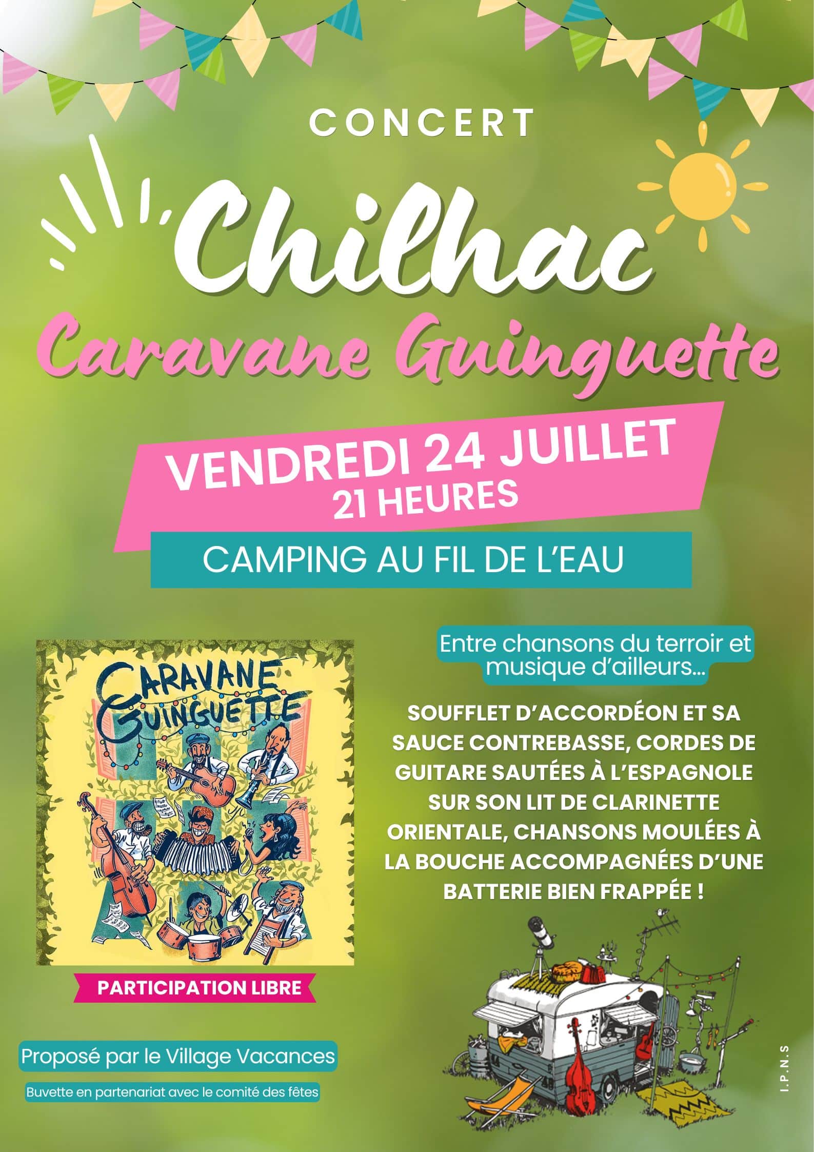 caravane guinguette affiche